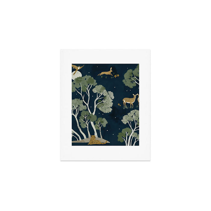 A Forest Awakens Full Moon Art Print Gallery Image 1