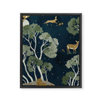 A Forest Awakens Full Moon Framed Canvas Print Gallery Image 8