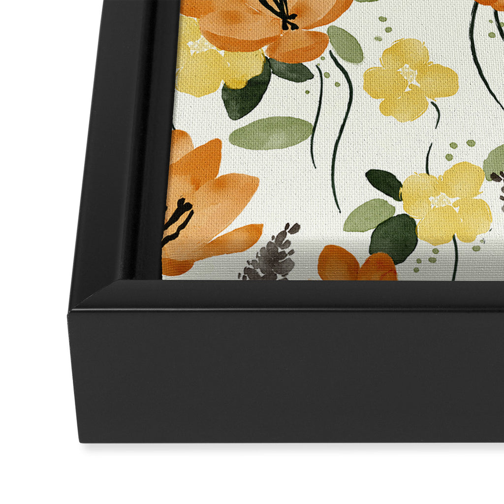 Evening Glow Meadow Framed Canvas Print Gallery Image 3