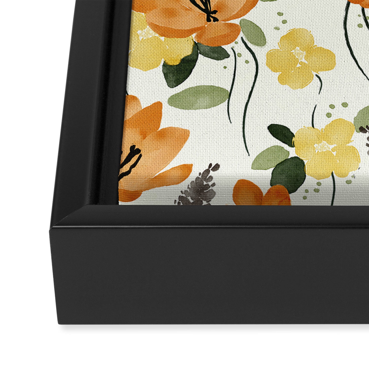 Evening Glow Meadow Framed Canvas Print Gallery Image 3