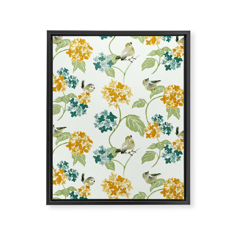 Hydrangea Poem Framed Canvas Print Gallery Image 8