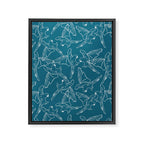Little Blue Macaws Framed Canvas Print Gallery Image 8