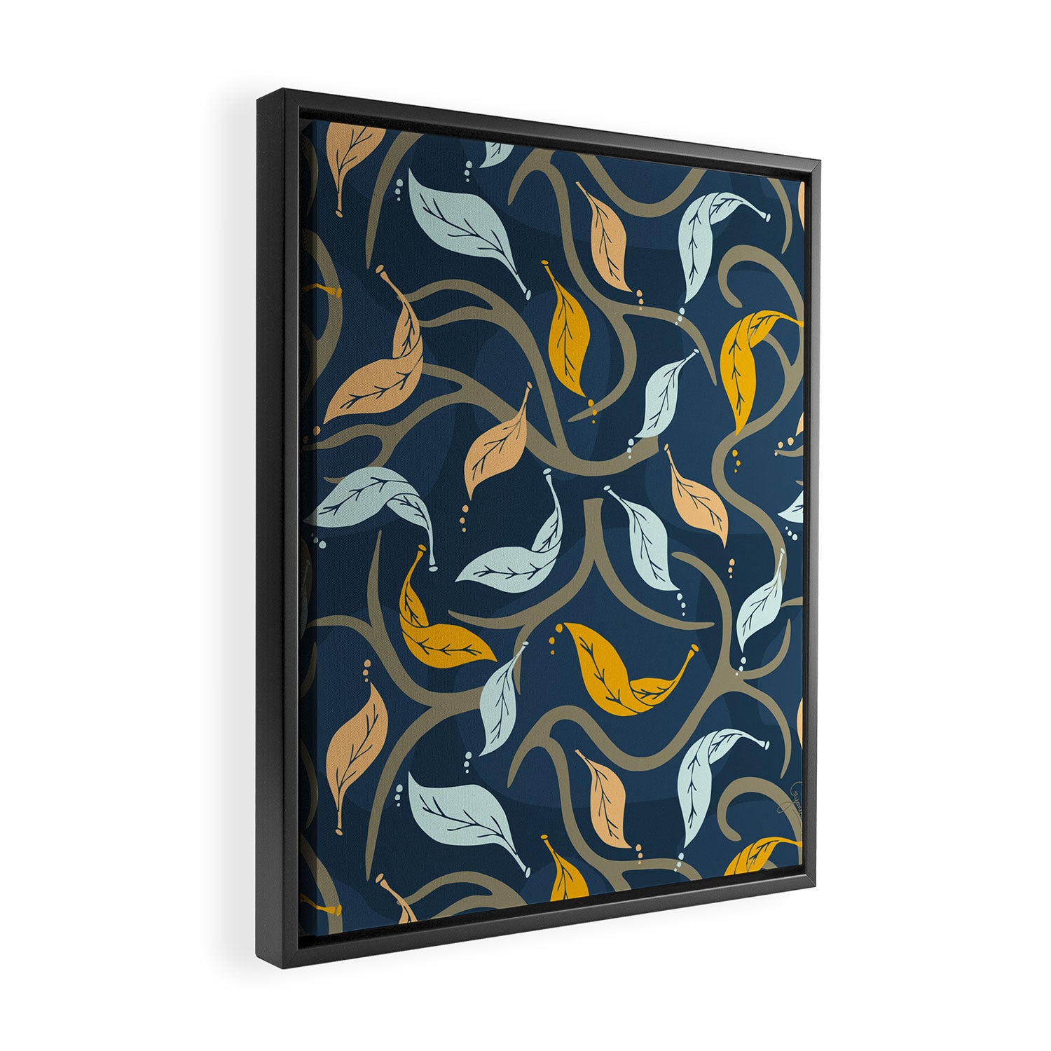 Midnight Fall Framed Canvas Print Gallery Image 2