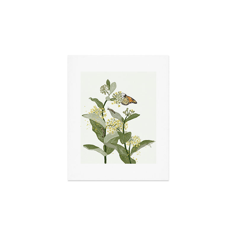 Monarch's Milkweeds Art Print Gallery Image 1