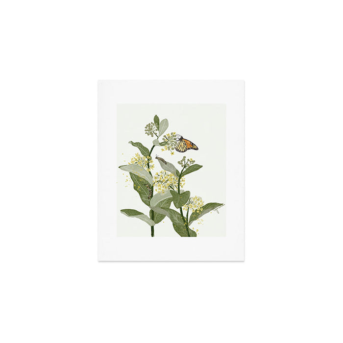 Monarch's Milkweeds Art Print Gallery Image 1