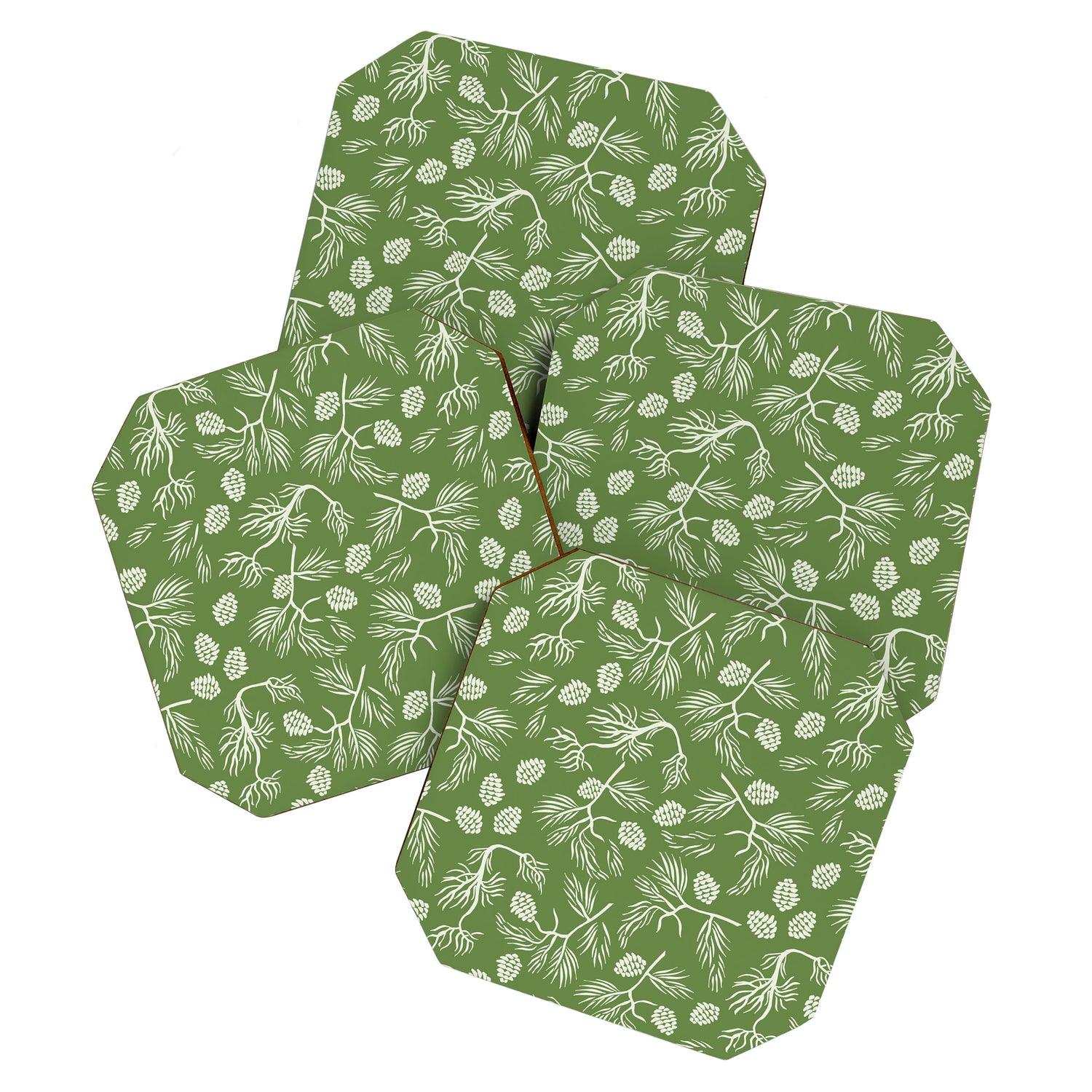 Pine Branches Coaster Gallery Image 1