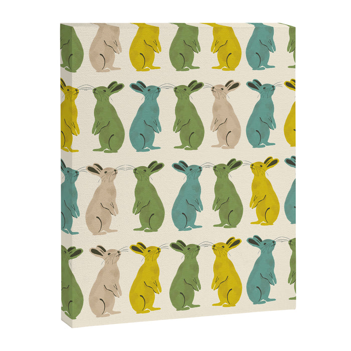 Rows Of Rabbits Canvas Print Gallery Image 1