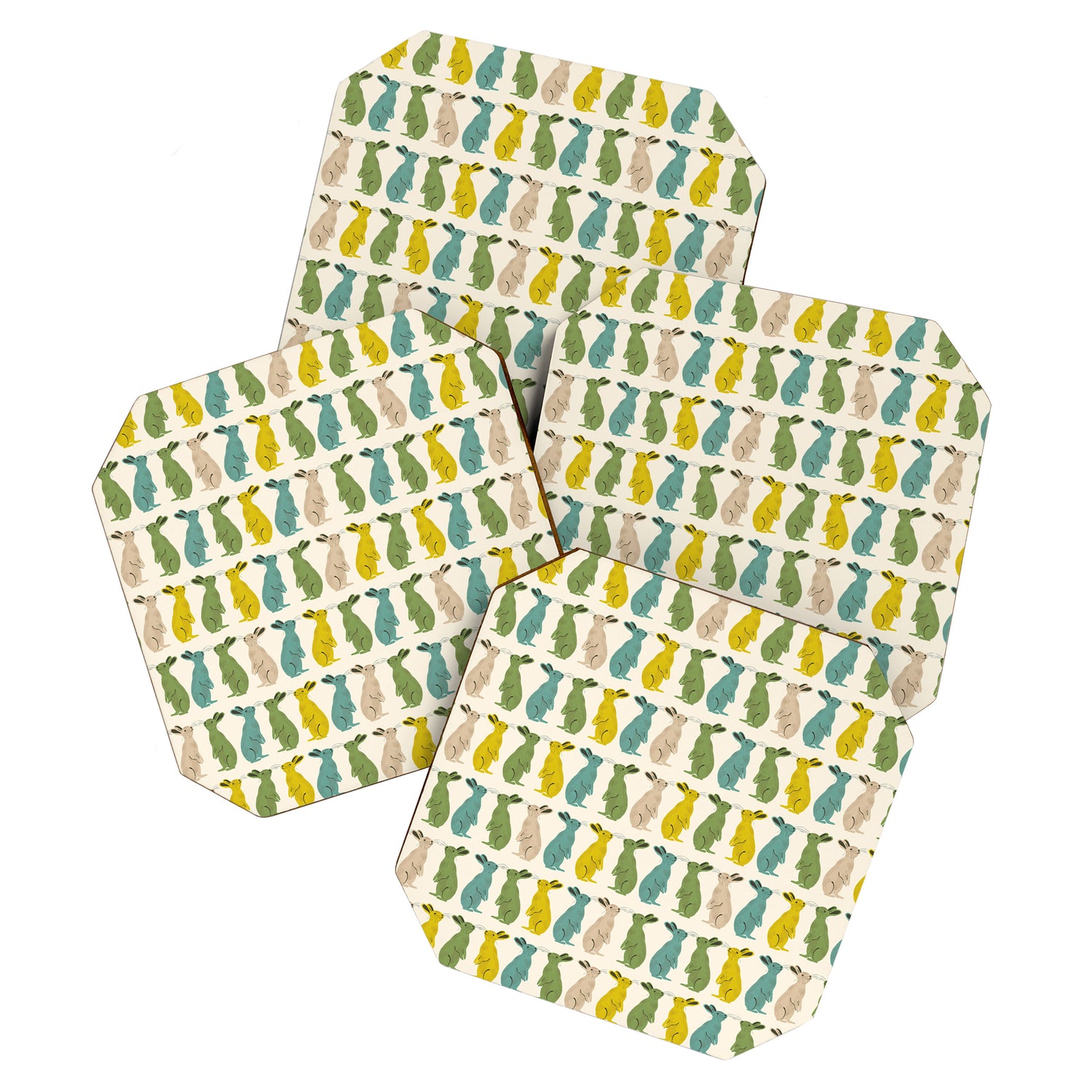 Rows Of Rabbits Coaster Gallery Image 1