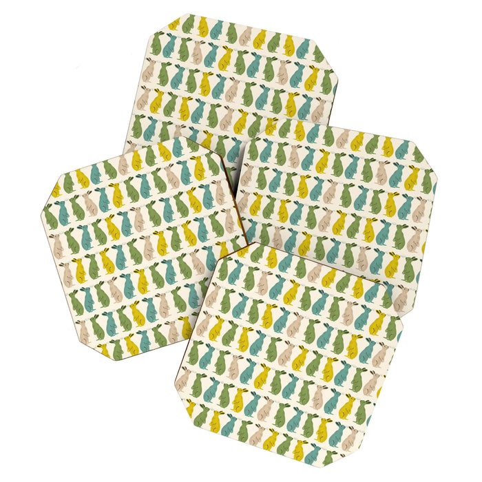 Rows Of Rabbits Coaster Gallery Image 1