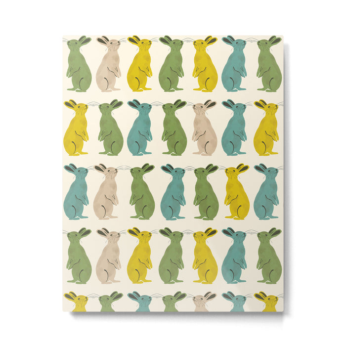 Rows Of Rabbits Metal Print Gallery Image 1