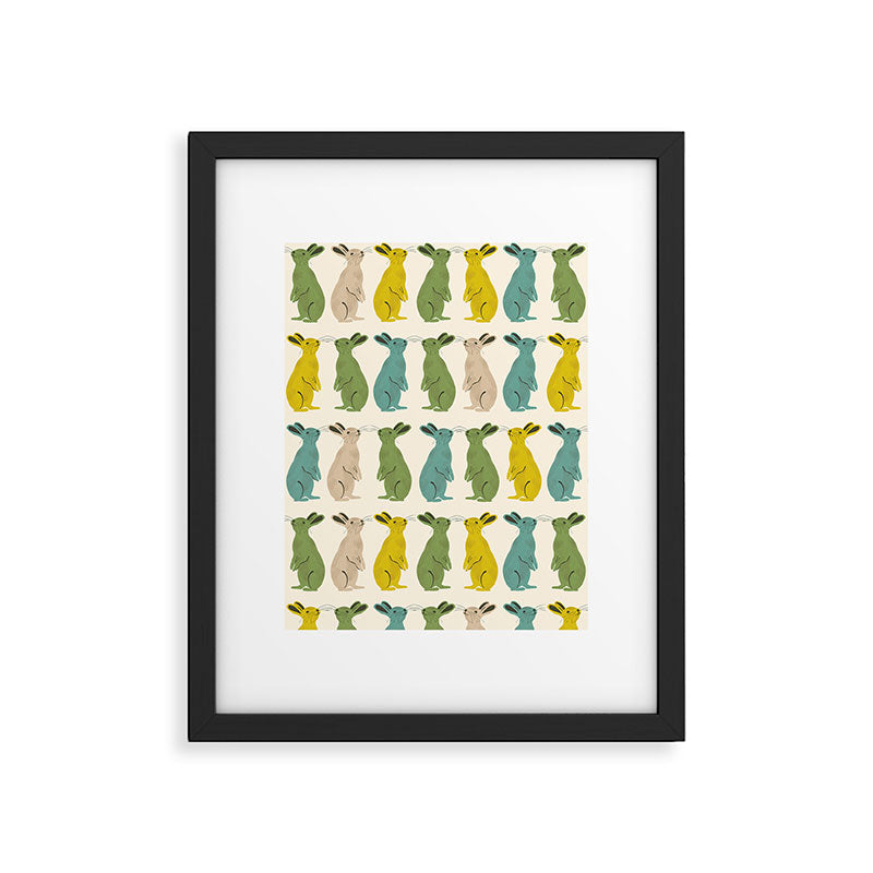 Rows Of Rabbits Framed Art Print Gallery Image 6