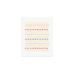 Abstract Cookie Pattern Doodle in White & Pink Art Print Gallery Image 1