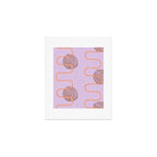 Abstract Fields in Lavender & Brown Art Print Gallery Image 1