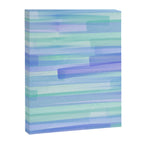 Abstract Watercolor Waves in Cool Blue Canvas Print Gallery Image 6