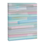 Abstract Watercolor Waves in Sky & Seafoam Canvas Print Gallery Image 6