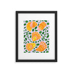 Art Deco Shells in Gold & Orange Framed Art Print Gallery Image 5