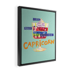 Capricorn Feelings in Pastel Green | Zodiac Series Framed Canvas Print Gallery Image 2