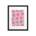 Cast Your Vote | Hand-Lettered Pattern in Peach Framed Art Print Gallery Image 5