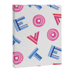 Cast Your Vote | Hand-Lettered Pattern in White Canvas Print Gallery Image 6