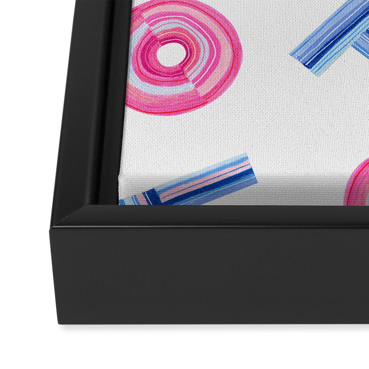 Cast Your Vote | Hand-Lettered Pattern in White Framed Canvas Print Gallery Image 3