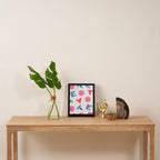 Cast Your Vote | Hand-Lettered Pattern in White Framed Canvas Print Gallery Image 4