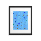 Celestial Star Twinkle in Blue Watercolor Framed Art Print Gallery Image 5