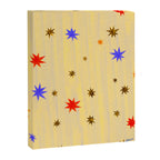 Celestial Star Twinkle in Golden Amber Watercolor Canvas Print Gallery Image 6