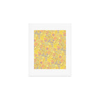 Coastal Oysters on the Beach in Pastel Yellow & Orange Art Print Gallery Image 1