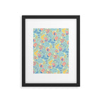 Coastal Oysters on the Beach in Seafoam Green Framed Art Print Gallery Image 5