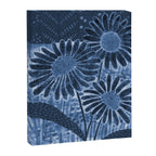 Daisies in Country Field Painting in Navy Blue Canvas Print Gallery Image 6