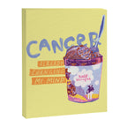 Emo Cancer in Calming Yellow | Zodiac Series Canvas Print Gallery Image 6