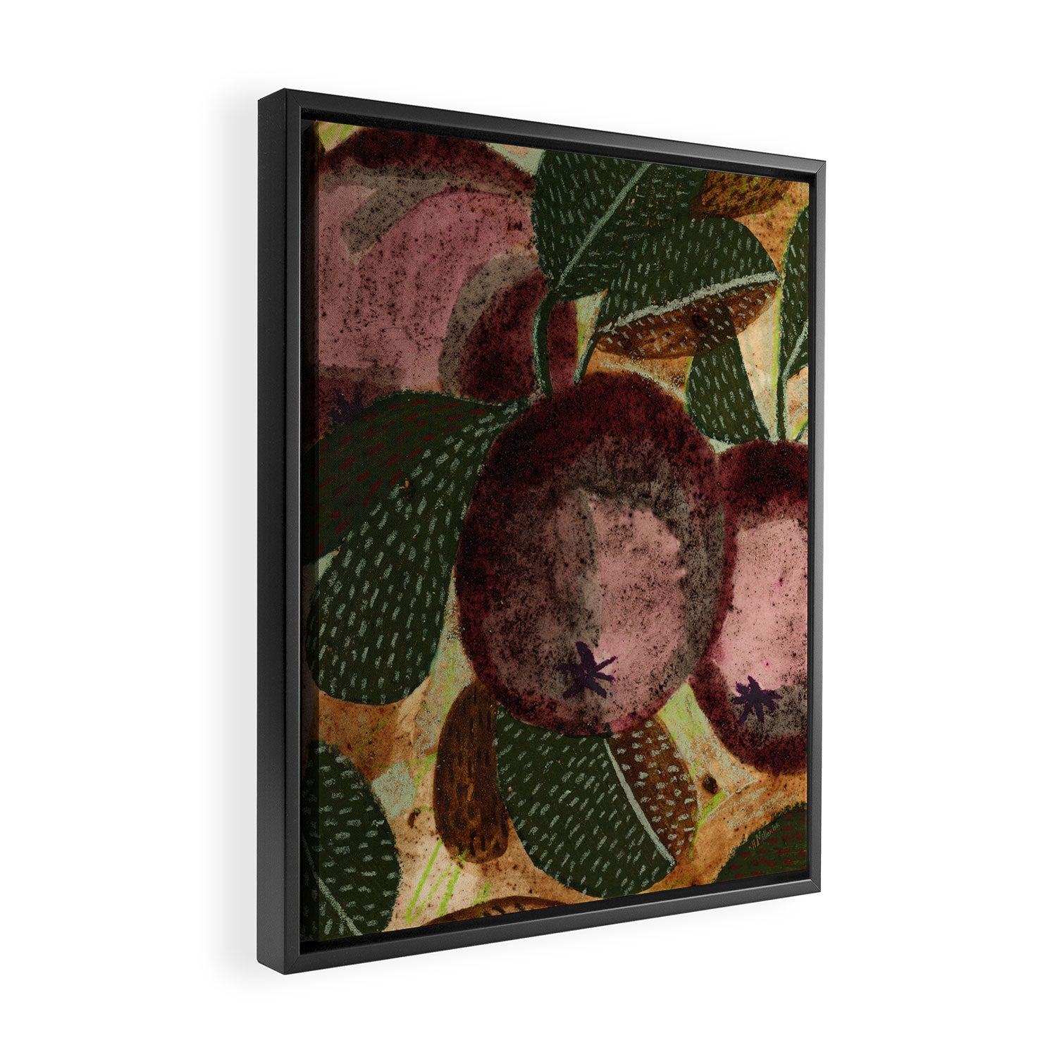 Fall Apple Orchard Painting in Red Delicious Framed Canvas Print Gallery Image 2