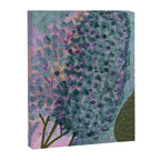Garden Lilac Flower Painting in Teal & Pink Canvas Print Gallery Image 6