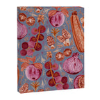 Garden Vegetables & Fresh Fruit in Grey & Rust Canvas Print Gallery Image 6