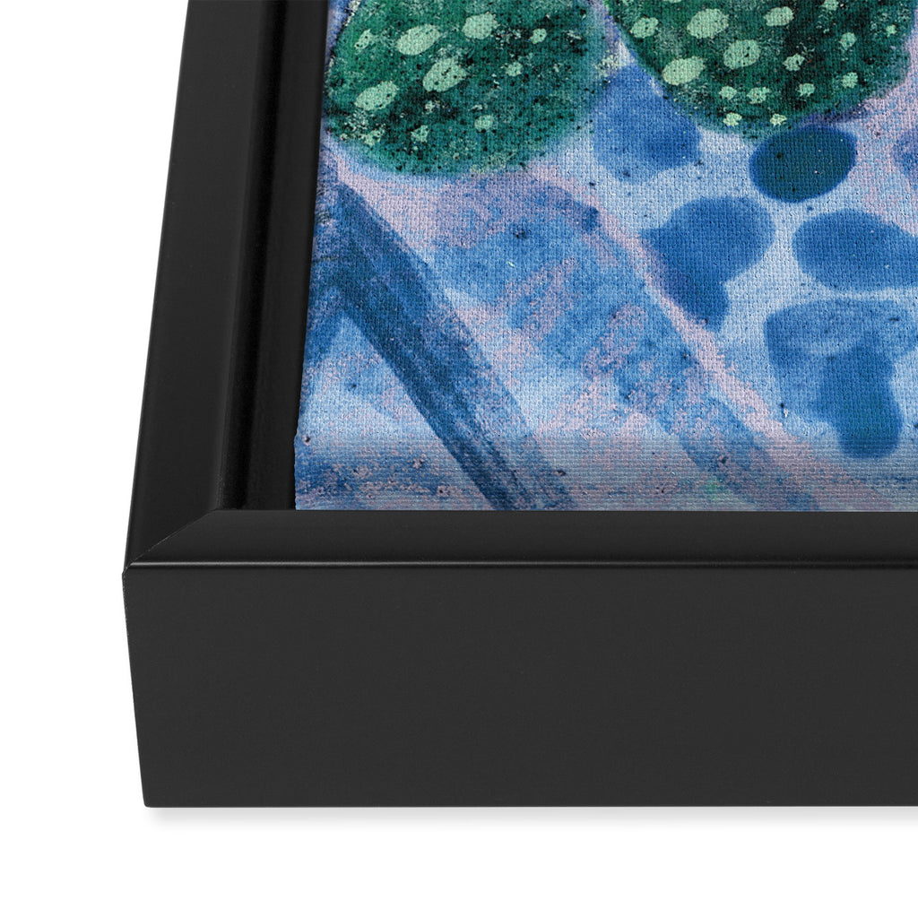 In Season in Blue Raspberry & Teal Framed Canvas Print Gallery Image 3