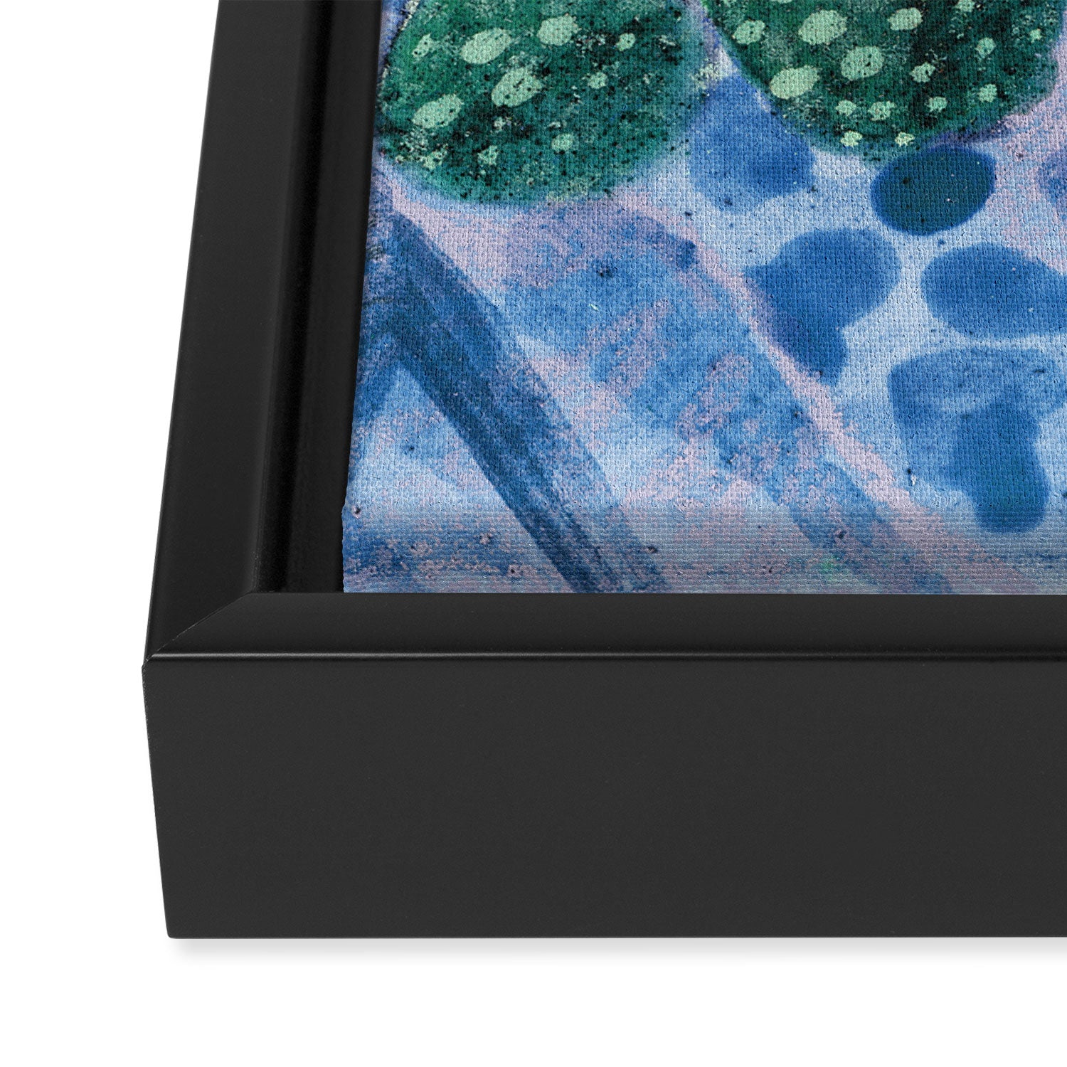 In Season in Blue Raspberry & Teal Framed Canvas Print Gallery Image 3