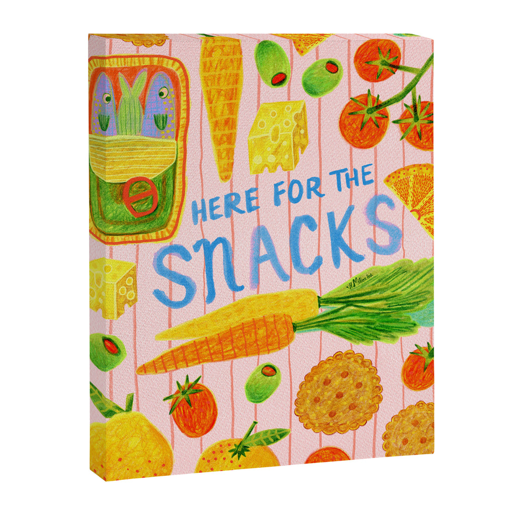 Kitchen Snacks & Apps in Berry Pink Canvas Print Gallery Image 6