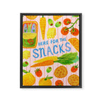 Kitchen Snacks & Apps in Berry Pink Framed Canvas Print Gallery Image 6