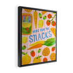 Kitchen Snacks & Apps in Berry Pink Framed Canvas Print Gallery Image 2