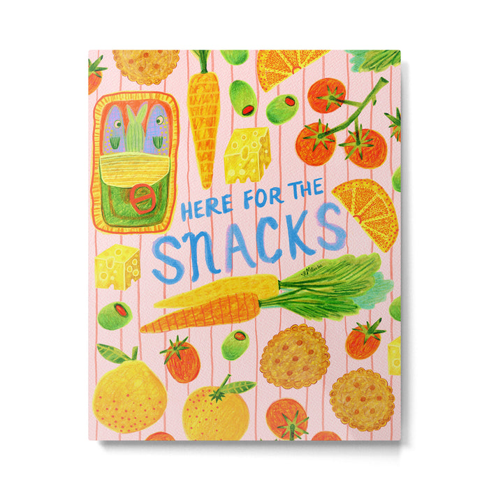 Kitchen Snacks & Apps in Berry Pink Metal Print Gallery Image 1