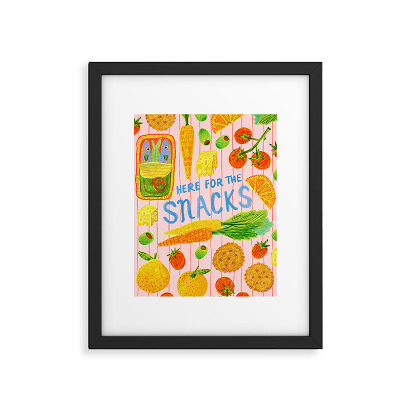 Kitchen Snacks & Apps in Berry Pink Framed Art Print Gallery Image 5