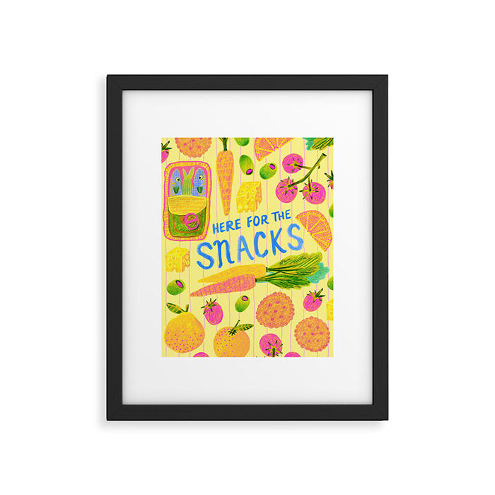 Kitchen Snacks & Apps in Butter Yellow Framed Art Print Gallery Image 1