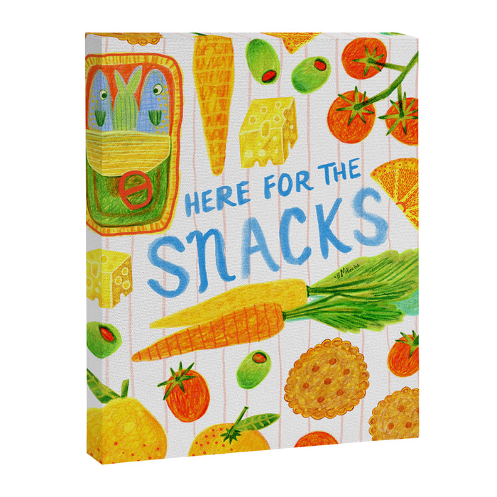 Kitchen Snacks & Apps in Orange & White Canvas Print Gallery Image 1