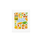 Kitchen Snacks & Apps in Orange & White Art Print Gallery Image 1