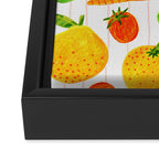 Kitchen Snacks & Apps in Orange & White Framed Canvas Print Gallery Image 3