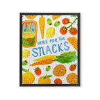 Kitchen Snacks & Apps in Orange & White Framed Canvas Print Gallery Image 6