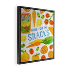 Kitchen Snacks & Apps in Orange & White Framed Canvas Print Gallery Image 2