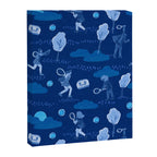 Let's Play Tennis in Navy Blue Canvas Print Gallery Image 6