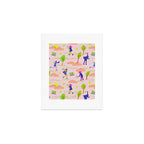 Let's Play Tennis in Peachy Pink Art Print Gallery Image 1