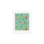 Let's Play Tennis in Soft Green Art Print Gallery Image 1